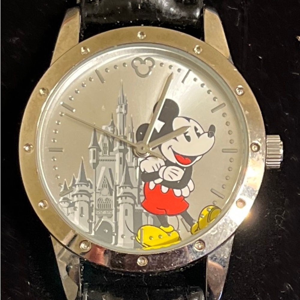 Rare Collectable Mickey Mouse Watch with Castle Design-limited release